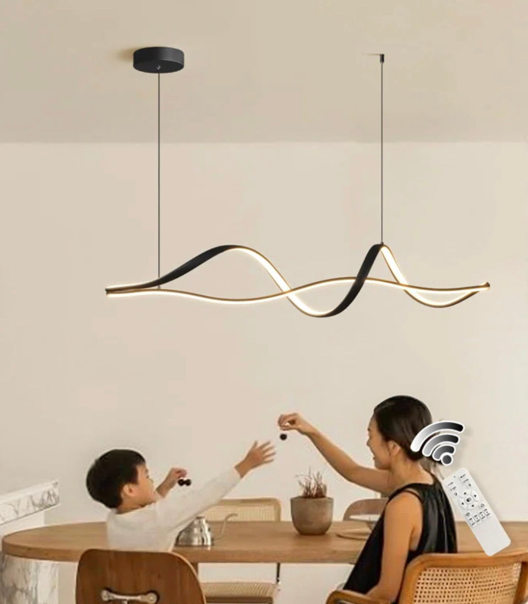 Blue Elephant Modern 2-Light Black LED Kitchen Island Pendant – £80 Only!
