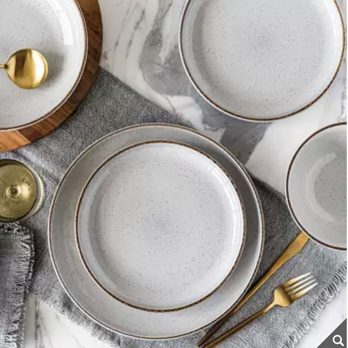 Over and Back 16-Piece Stoneware Dinnerware Set – Durable, Stylish, and Modern Plates & Bowls