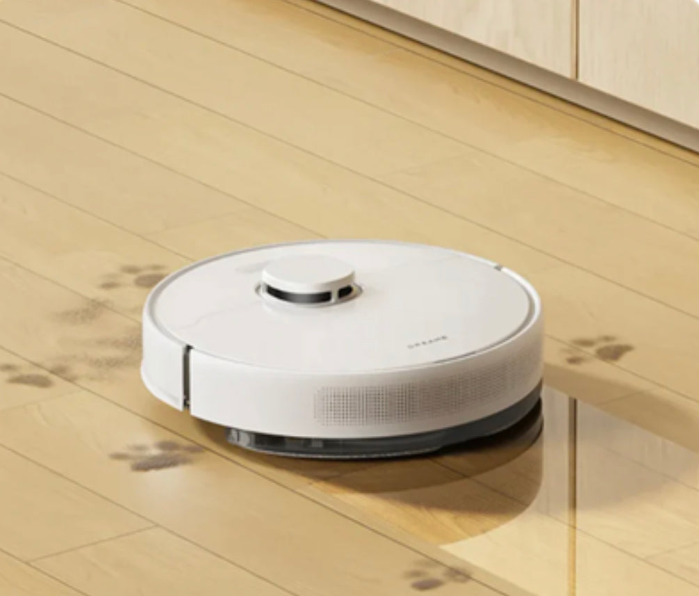 Dreame D9 Max Gen2 Robot Vacuum Cleaner – Smart Pathfinder Navigation, 6000Pa Suction, 2-in-1 Vacuum & Mop, 285min Runtime – White