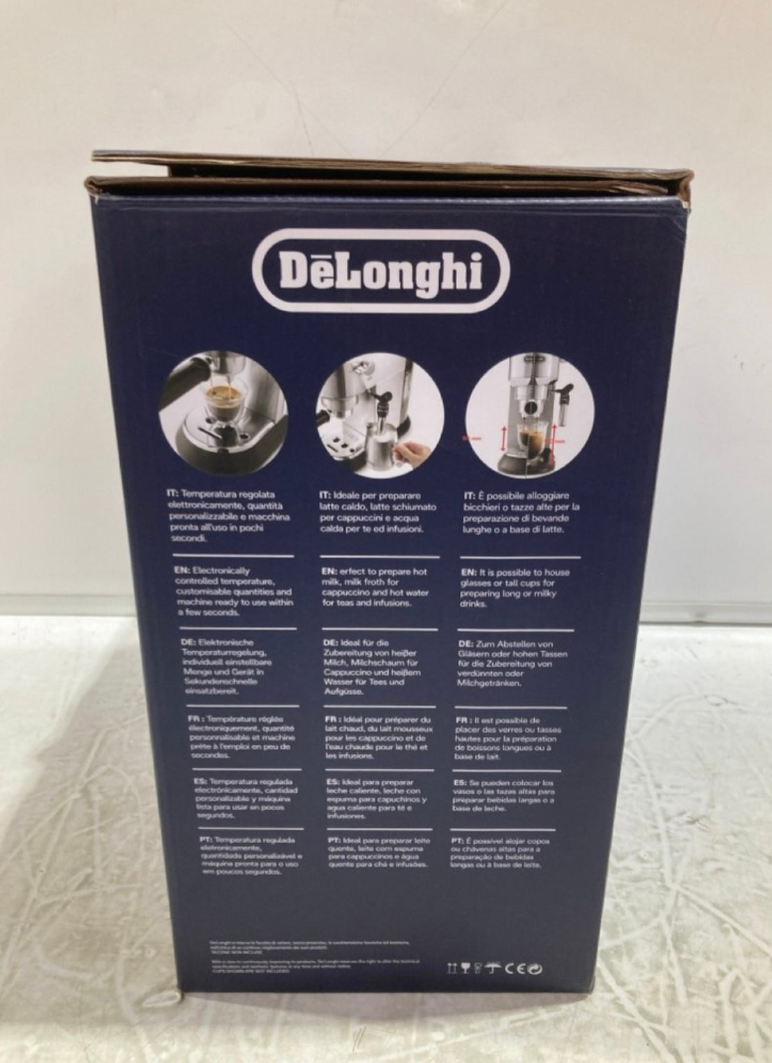De'Longhi Dedica Style EC685M Espresso Machine | Traditional Pump Coffee & Cappuccino Maker with Milk Frother – Silver (Pre-Owned, Excellent Condition)