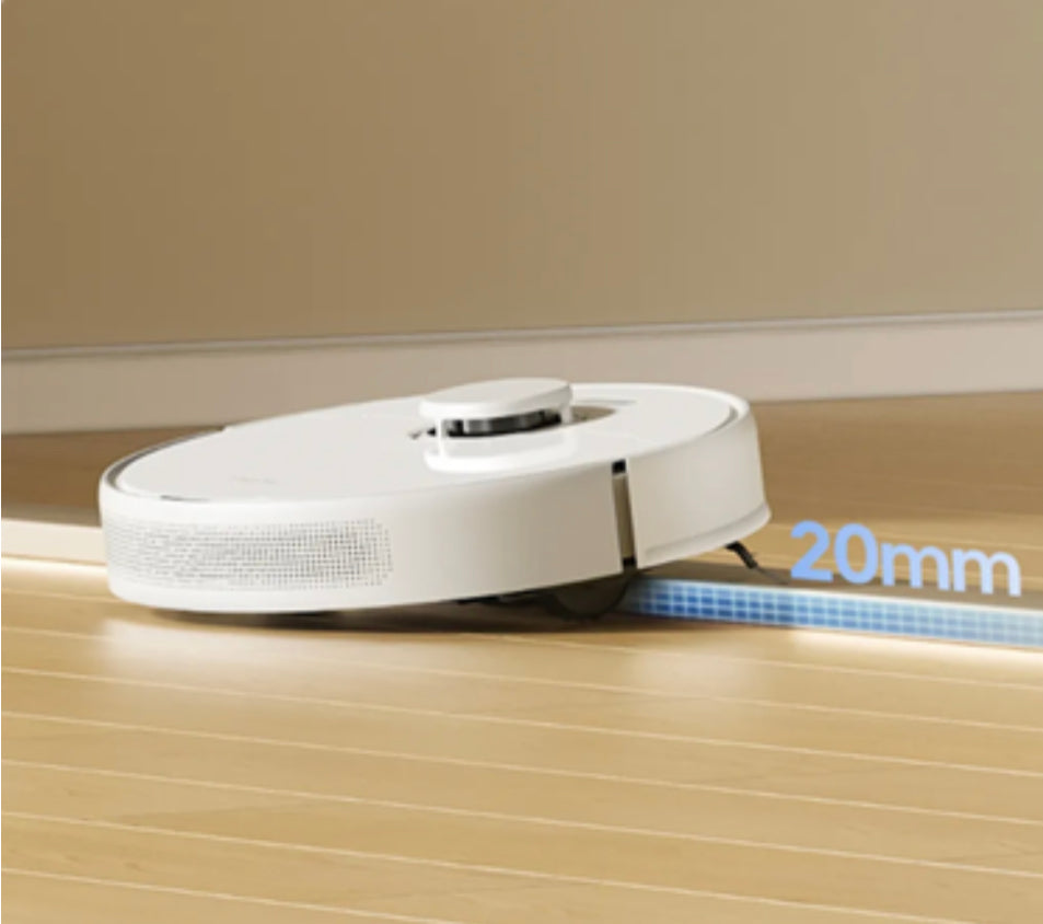 Dreame D9 Max Gen2 Robot Vacuum Cleaner – Smart Pathfinder Navigation, 6000Pa Suction, 2-in-1 Vacuum & Mop, 285min Runtime – White