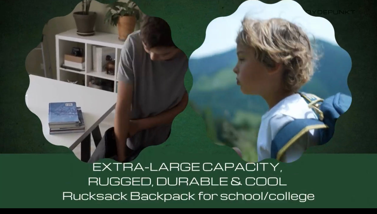 HOYDEPUNKT Kids Backpack – 13L Extra-Large Waterproof School Bag