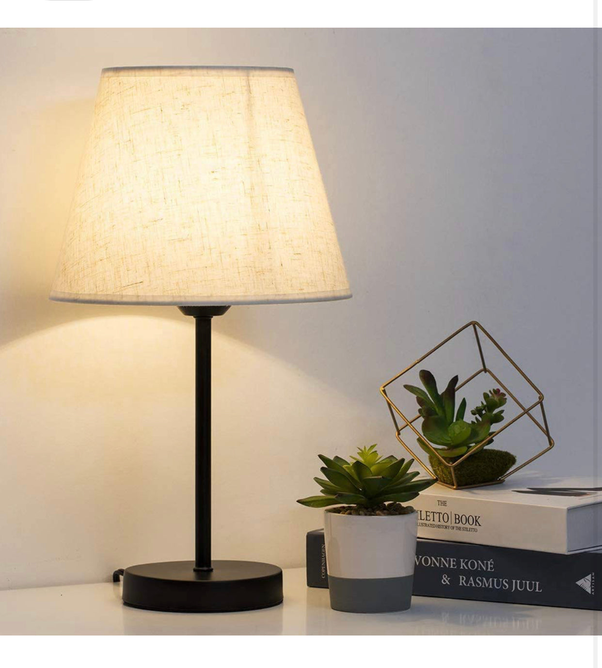 LIANTRAL Modern Bedside Lamps Set of 2 – Creamy/Black – Small Table Lamps with Linen Fabric Shades & Metal Base
Perfect for Bedrooms, Living Rooms & Offices | E27 Bulb Compatible