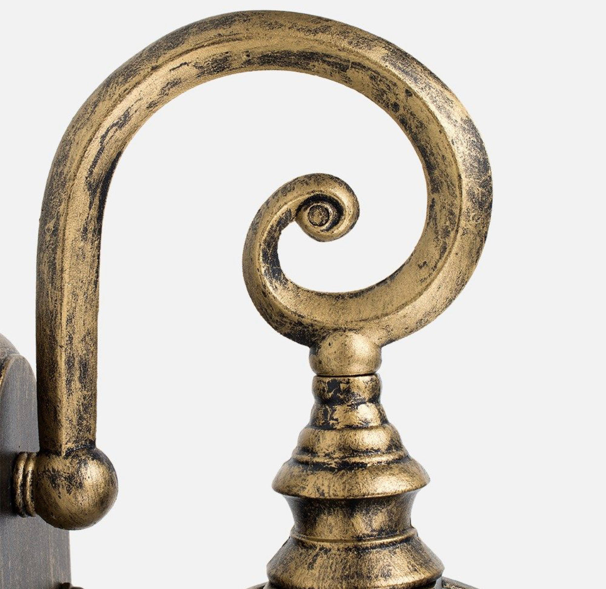 Vintage Outdoor Wall Lantern β E27 LED Compatible | Antique Brass Finish
