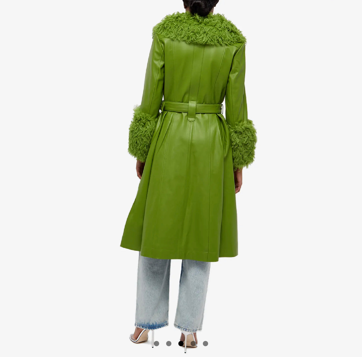 Saks Potts Foxy Shearling-Trimmed Leather Coat – Green Lamb Leather with Shearling Collar & Cuffs
Cheapest Price Online – Luxury Designer Outerwear