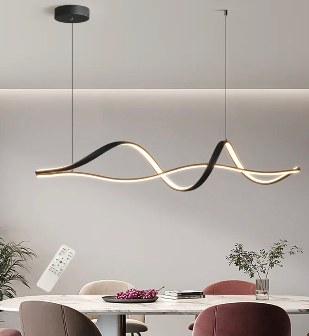 Blue Elephant Modern 2-Light Black LED Kitchen Island Pendant – £80 Only!