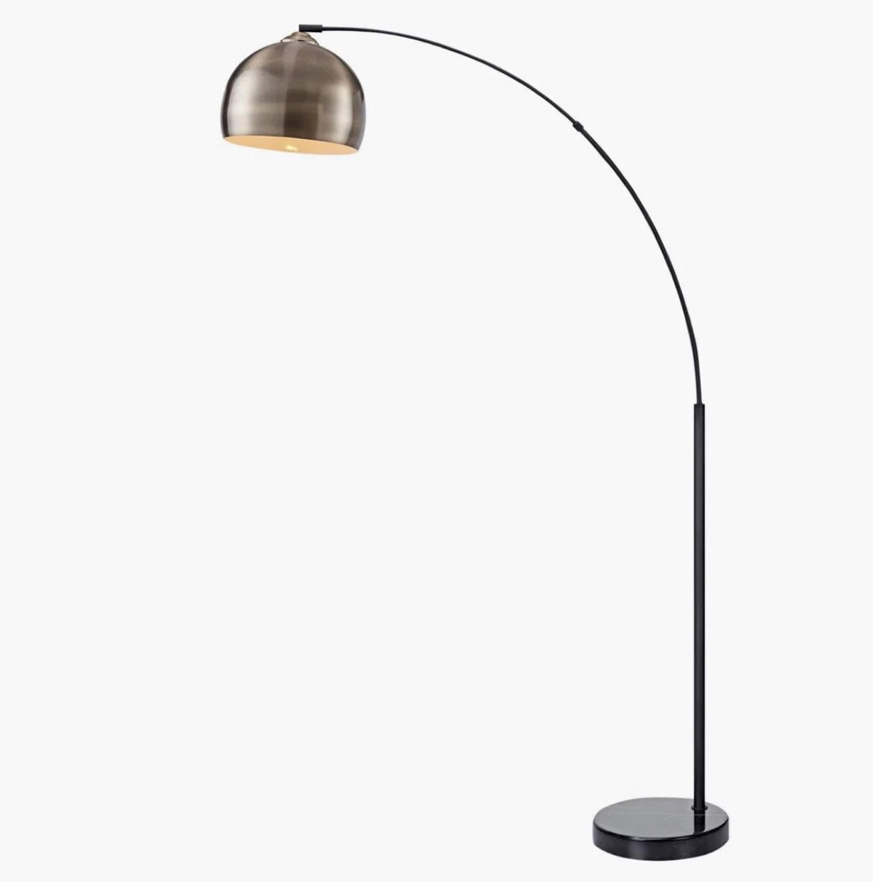 Teamson Home Arquer 173cm Arc Floor Lamp – Black Marble Base & Antique Brass Shade | Mid-Century Modern Lighting for Living Room, Bedroom, Office
Our Price: £62.50 — Market Price: £124.99