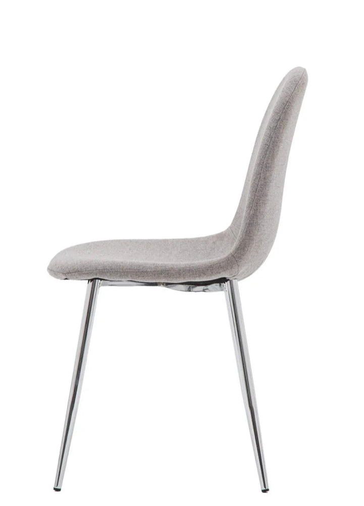 FLUX Dining Chair – Set of 2 in Light Grey & Chrome | Modern Luxury Seating
Cheapest price in the market – luxury furniture for less.