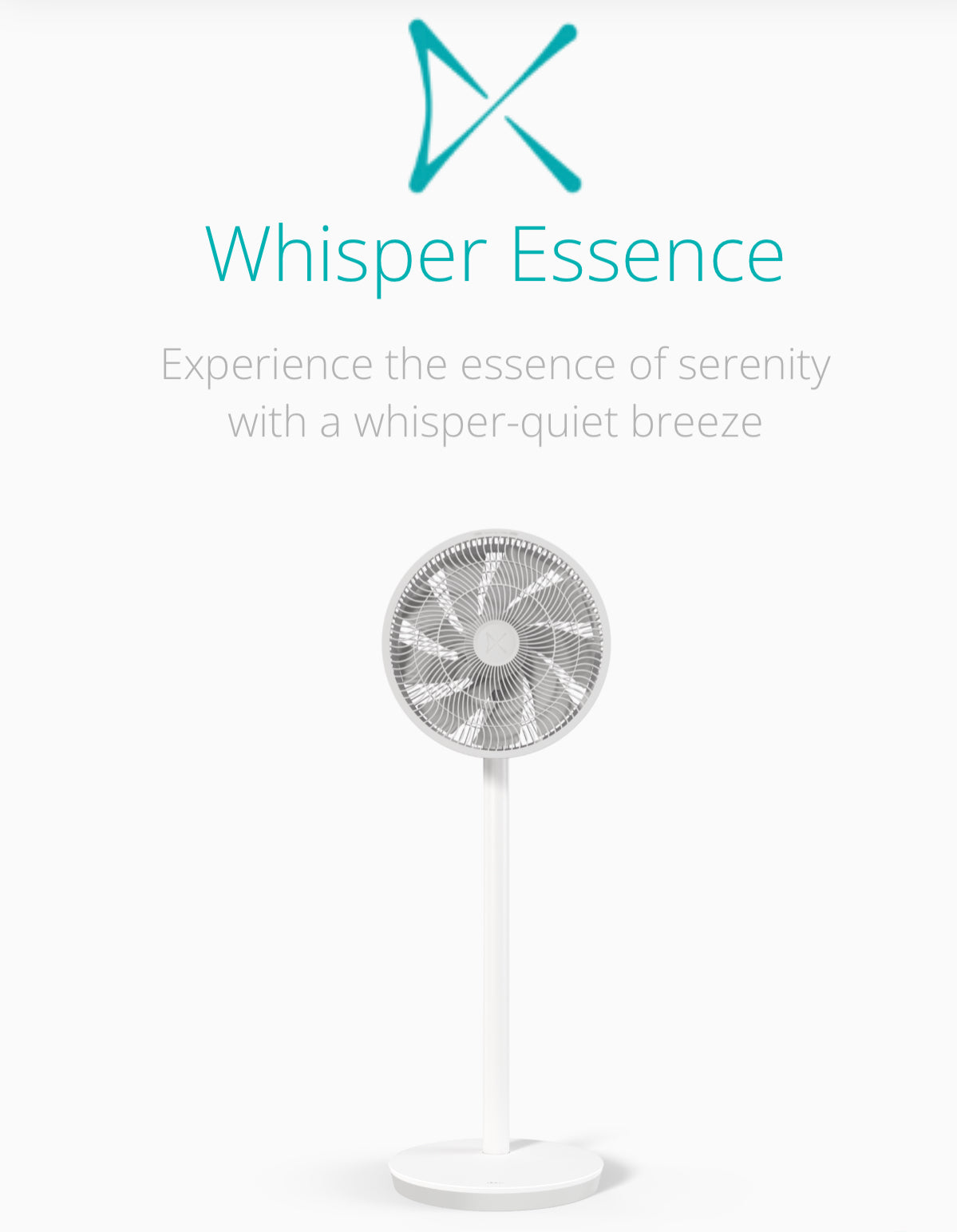 Duux Whisper Essence – Ultra-Quiet Cooling Fan with 7 Speeds & Energy-Efficient Brushless Motor