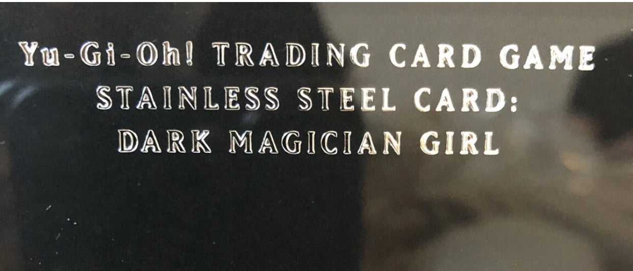 Yu-Gi-Oh! Dark Magician Girl Stainless Steel Card – Official 25th Anniversary Limited Edition (No. 4596EU)