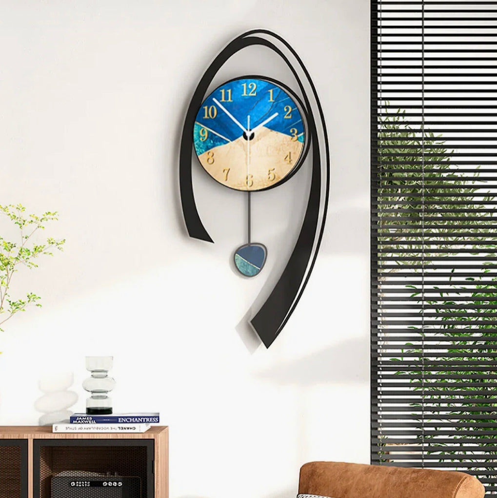 Caimin Acrylic Wall Clock by Metro Lane – Modern Luxury, Silent Design