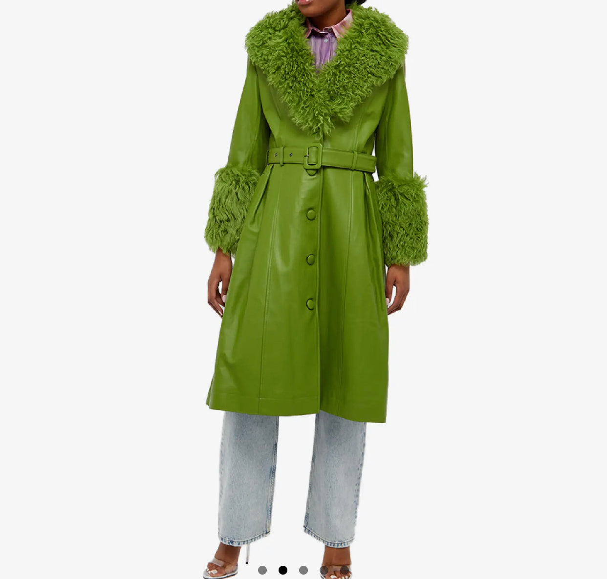 Saks Potts Foxy Shearling-Trimmed Leather Coat – Green Lamb Leather with Shearling Collar & Cuffs
Cheapest Price Online – Luxury Designer Outerwear
