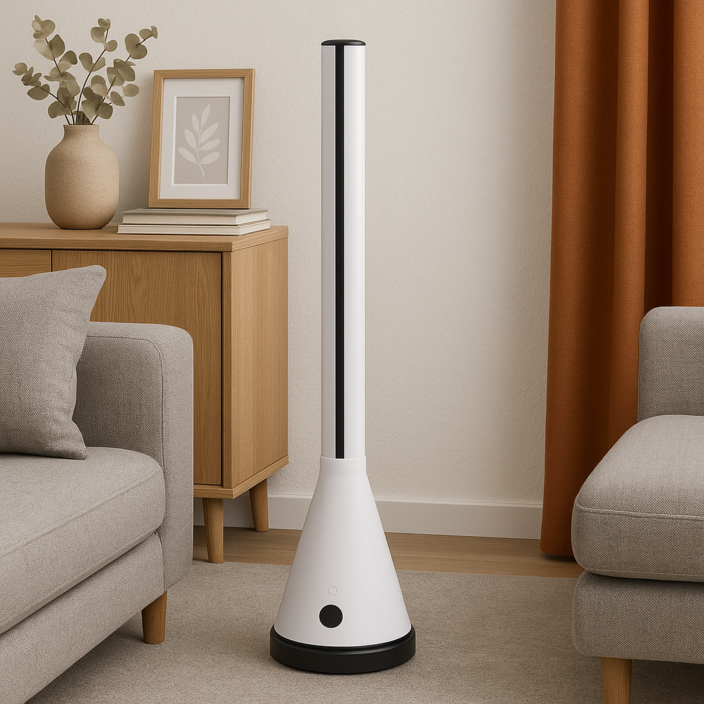 Vybra 3-in-1 Smart Tower Fan, Heater & Air Purifier – White (VS001W)
