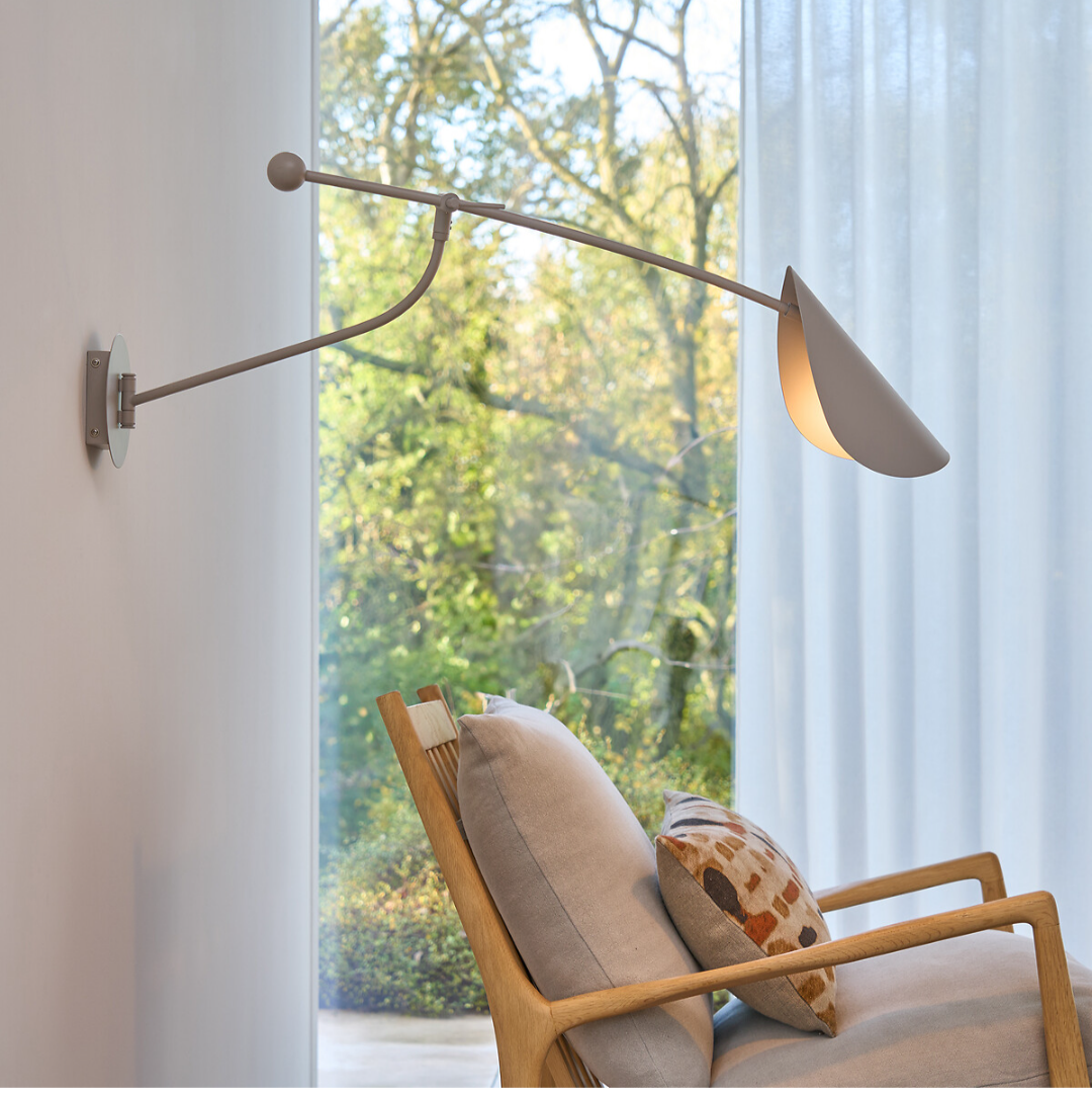 Wall Lamp – AM.PM Funambule 1-Arm Articulated Adjustable Grey Metal Modern Light