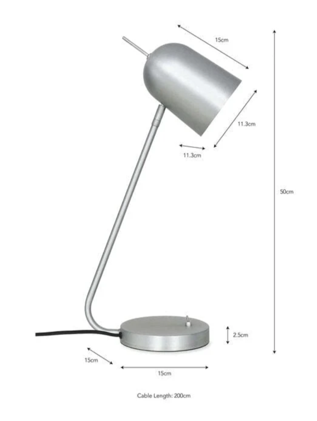 Westminster Desk Lamp Steel by Garden Trading – Adjustable Modern Minimalist Light