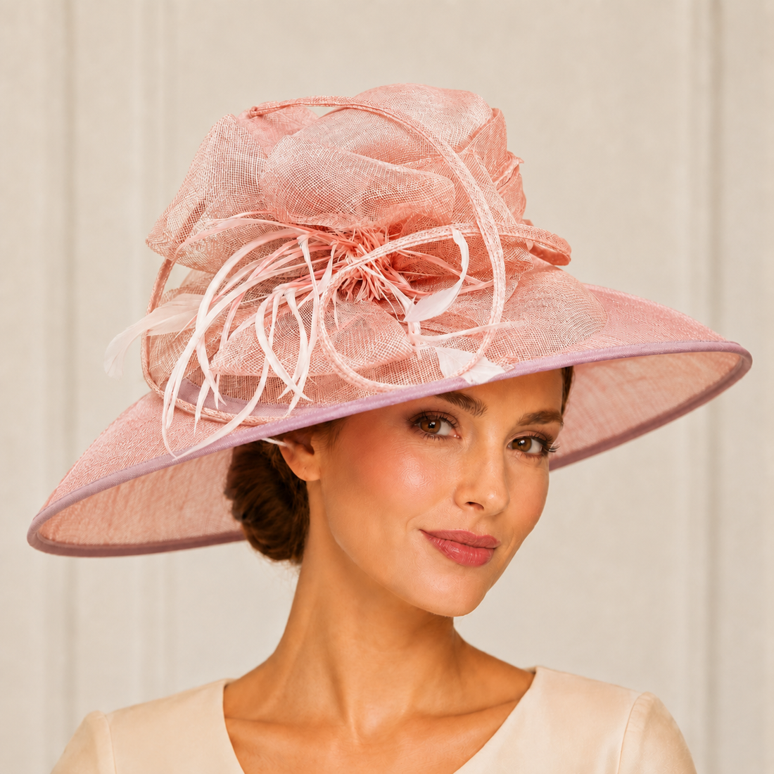 Blush Pink Sinamay Wedding Hat: Styling Guide for Every Occasion