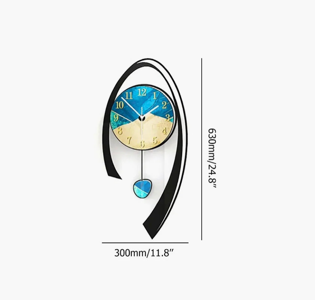 Caimin Acrylic Wall Clock by Metro Lane – Modern Luxury, Silent Design