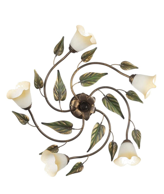 Rosalind Wheeler Aerian 5-Light Ceiling Light – Antique Gold | Dimmable | Was £179 Now £85