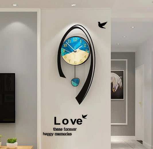 Caimin Acrylic Wall Clock by Metro Lane – Modern Luxury, Silent Design