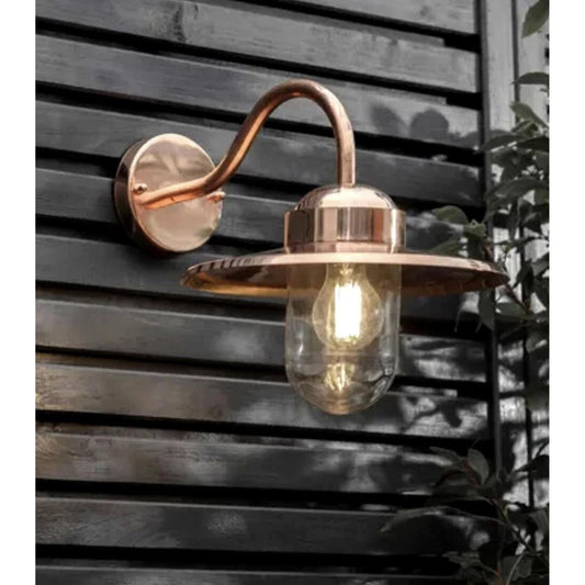 Howick Copper Outdoor Wall Light – Vintage Swan Neck Lantern for Porch, Garden & Doorway | IP44 Rated

🔥 HALF PRICE – Market Price £100, Our Price Only £50!