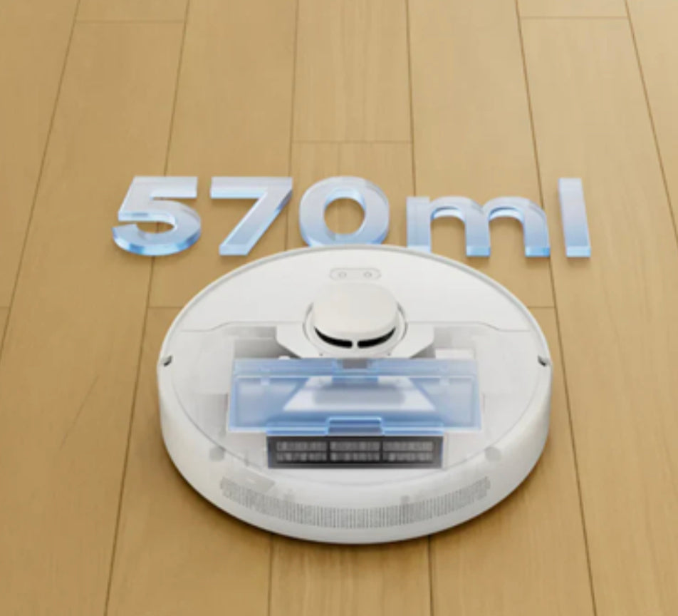 Dreame D9 Max Gen2 Robot Vacuum Cleaner – Smart Pathfinder Navigation, 6000Pa Suction, 2-in-1 Vacuum & Mop, 285min Runtime – White