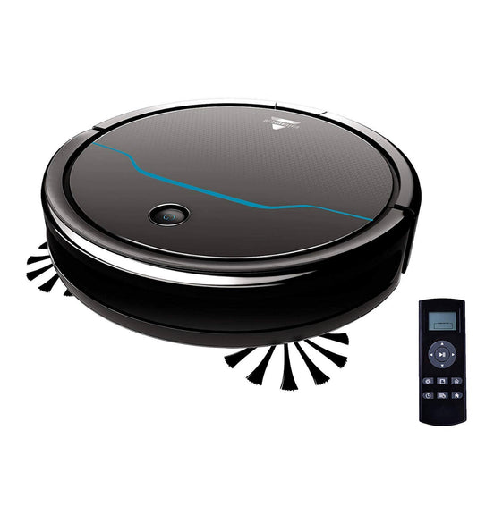 BISSELL EV675 Robot Vacuum Cleaner | 100min Runtime, Pet Hair, Hard Floors & Carpets, Auto Recharge + Remote Control – Black/Teal