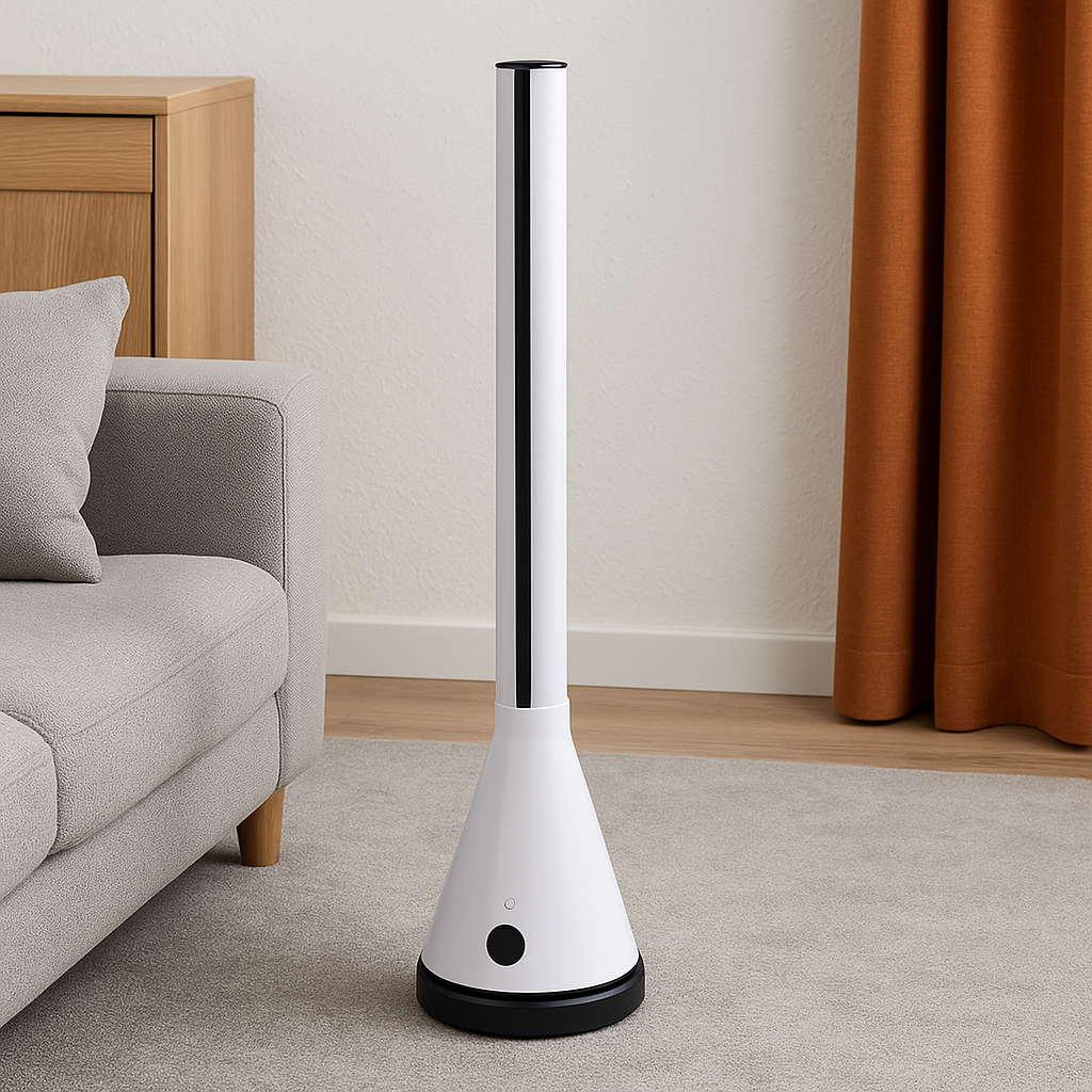 Vybra 3-in-1 Smart Tower Fan, Heater & Air Purifier – White (VS001W)