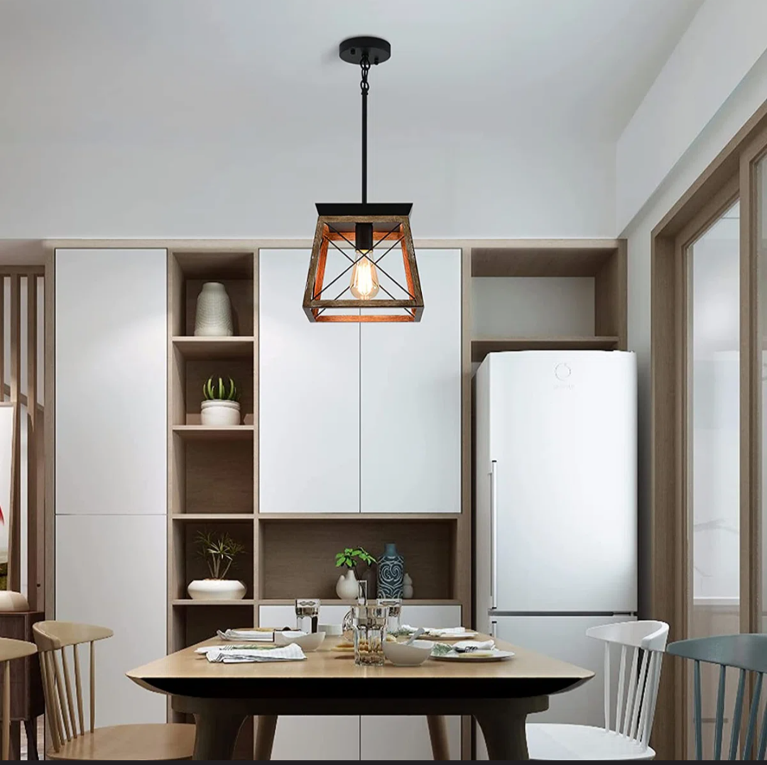 Lantern Pendant Light Rustic Industrial Ceiling Fixture – Matsuda by Borough Wharf