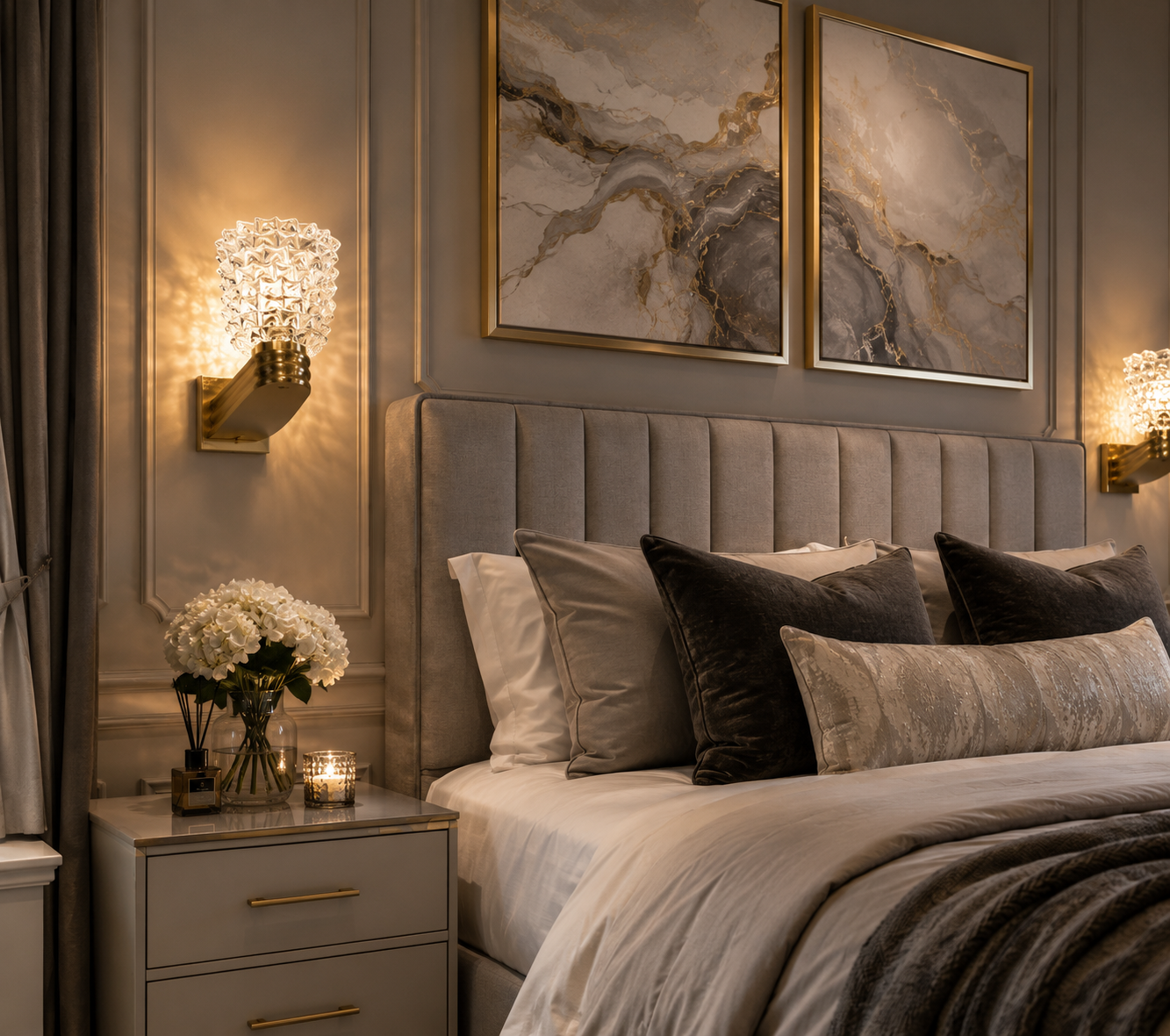 Bella Murano Wall Light – Luxury Italian Glass & Solid Brass Wall Light