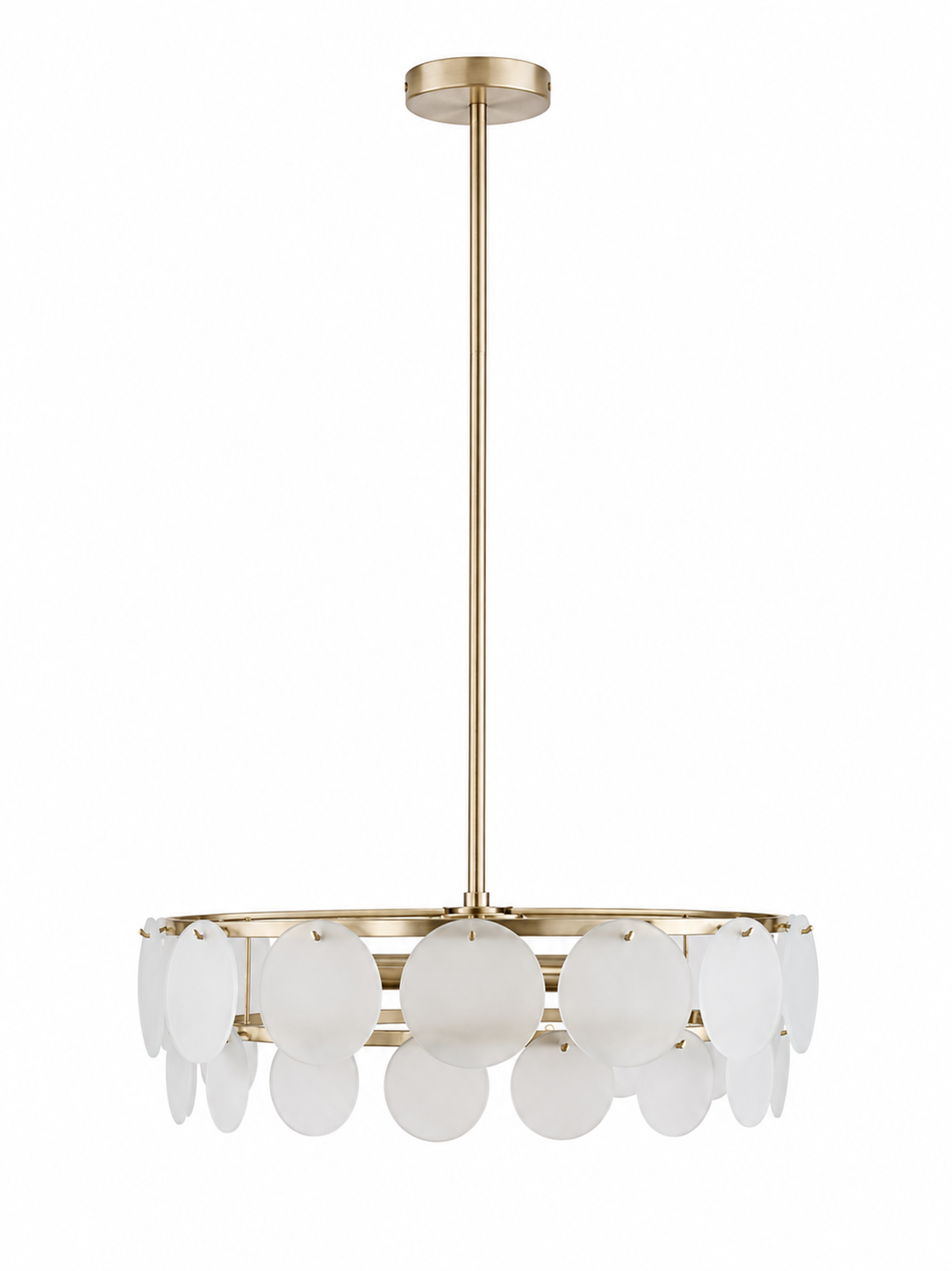 Very Home Glass Circle 5 Light Chandelier Ceiling Light