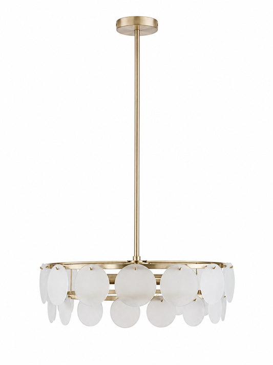 Very Home Glass Circle 5 Light Chandelier Ceiling Light