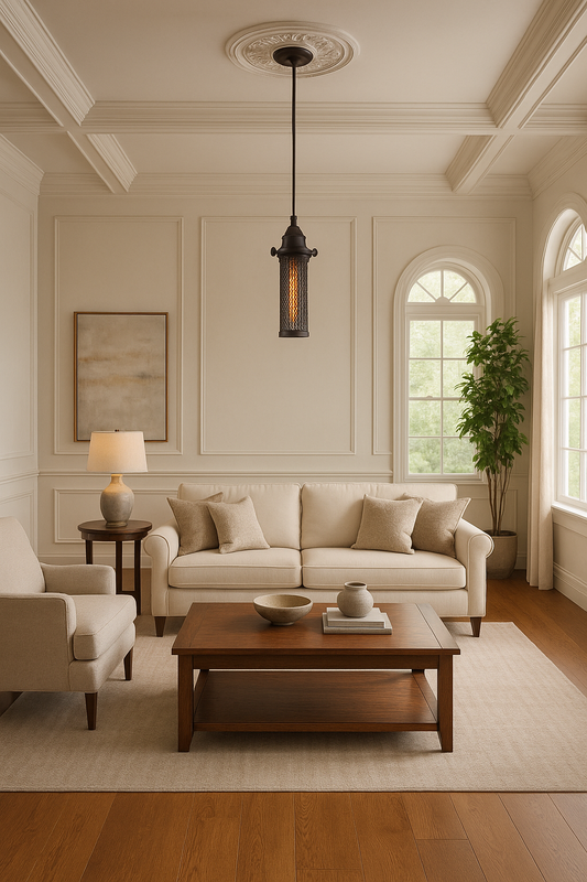 Karla 1-Light Cylinder Pendant Borough Wharf | Industrial Modern Ceiling Light