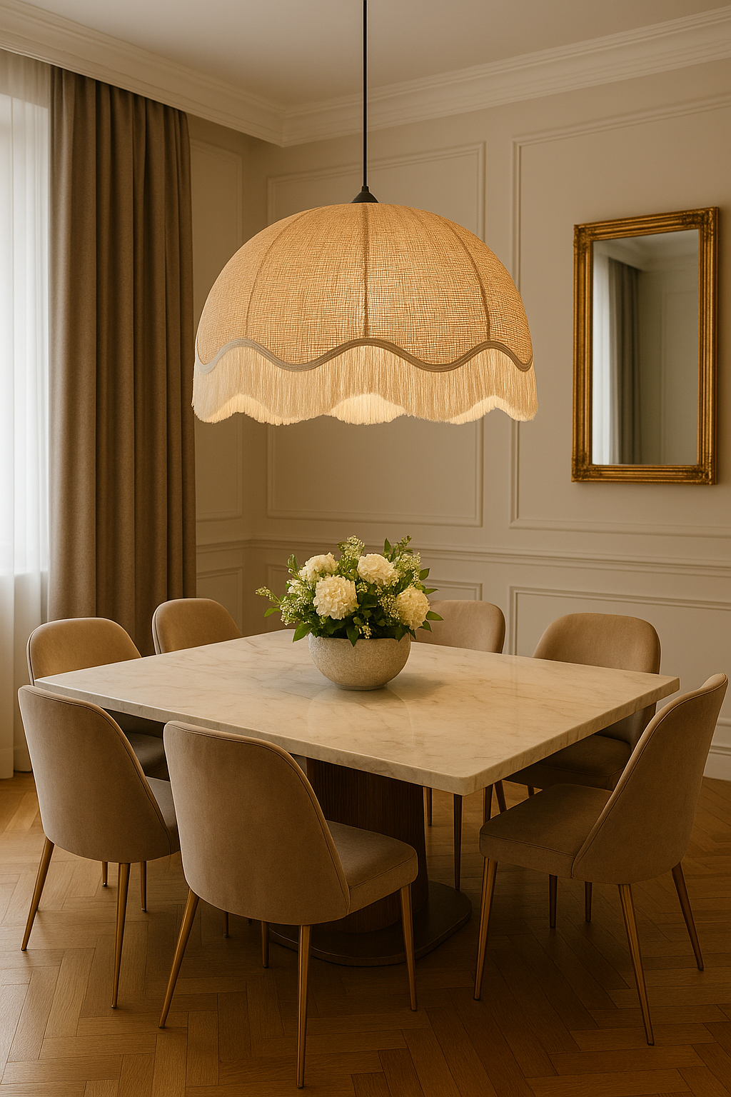 Lightshade – La Redoute Interieurs Daphné 69cm Fringed Rattan Bohemian Ceiling Pendant