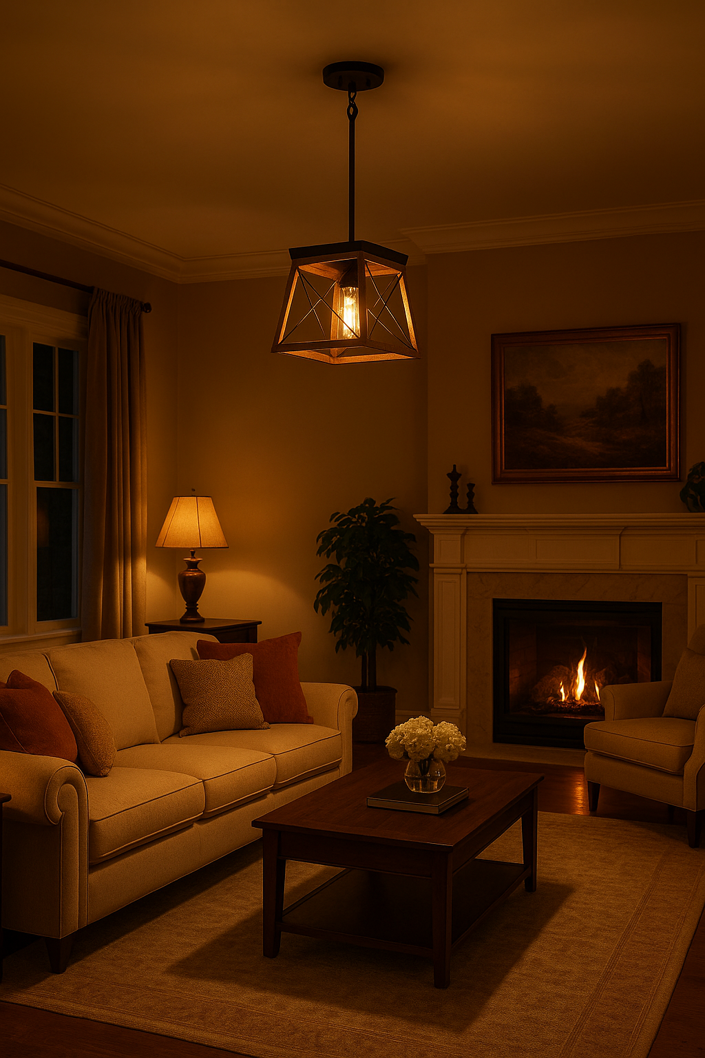 Lantern Pendant Light Rustic Industrial Ceiling Fixture – Matsuda by Borough Wharf