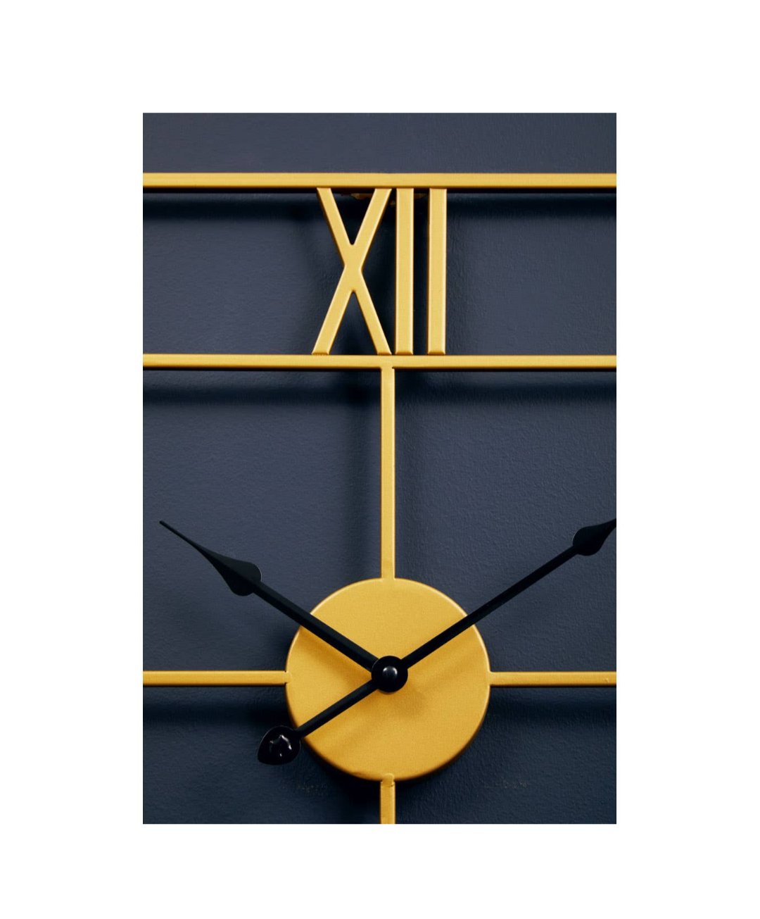 Kent Small Gold Finish Square Wall Clock 50cm Luxury Gold Metal Roman Numeral Modern Wall Clock