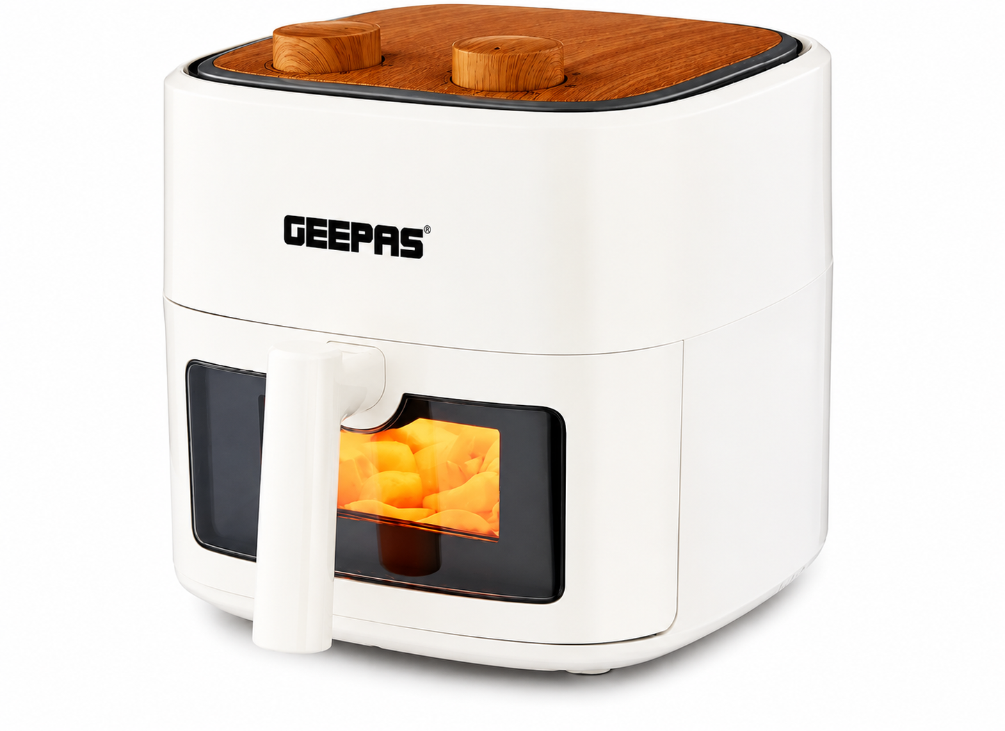 Geepas 4.5L Air Fryer GAF37536UK Oil Free 1200W White