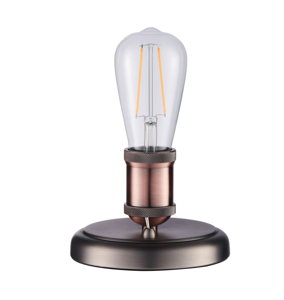 Jurupa Valley Metal Novelty Lamp – Industrial Style Table Light