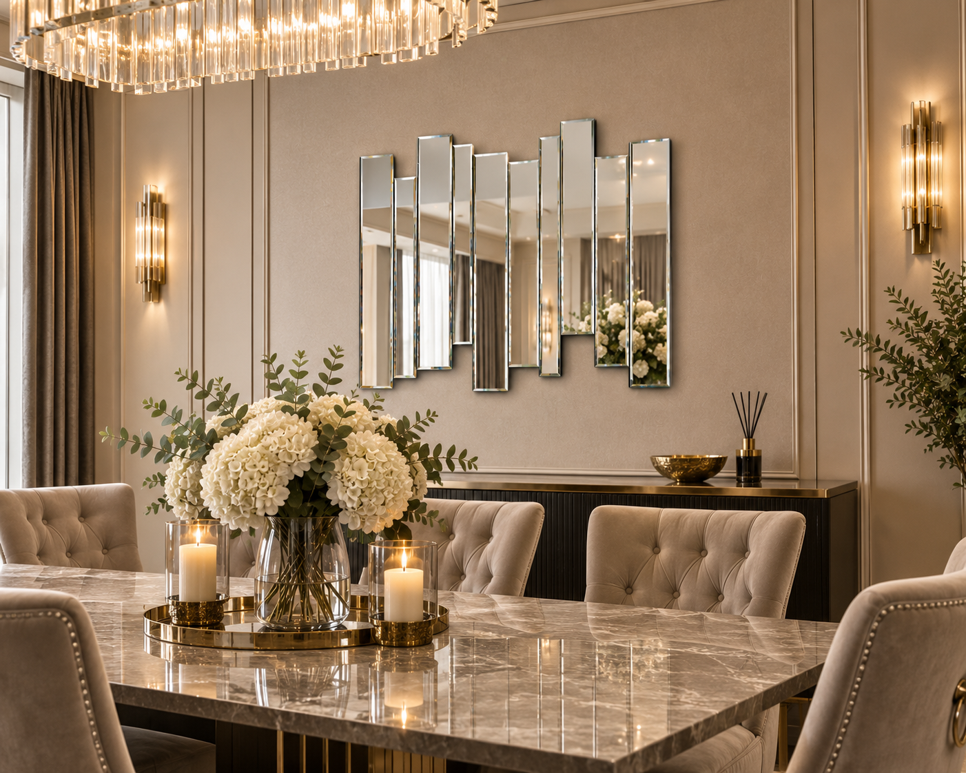 Gallery Montessa Mirror 70 x 80cm – Art Deco Bevelled Decorative Wall Mirror