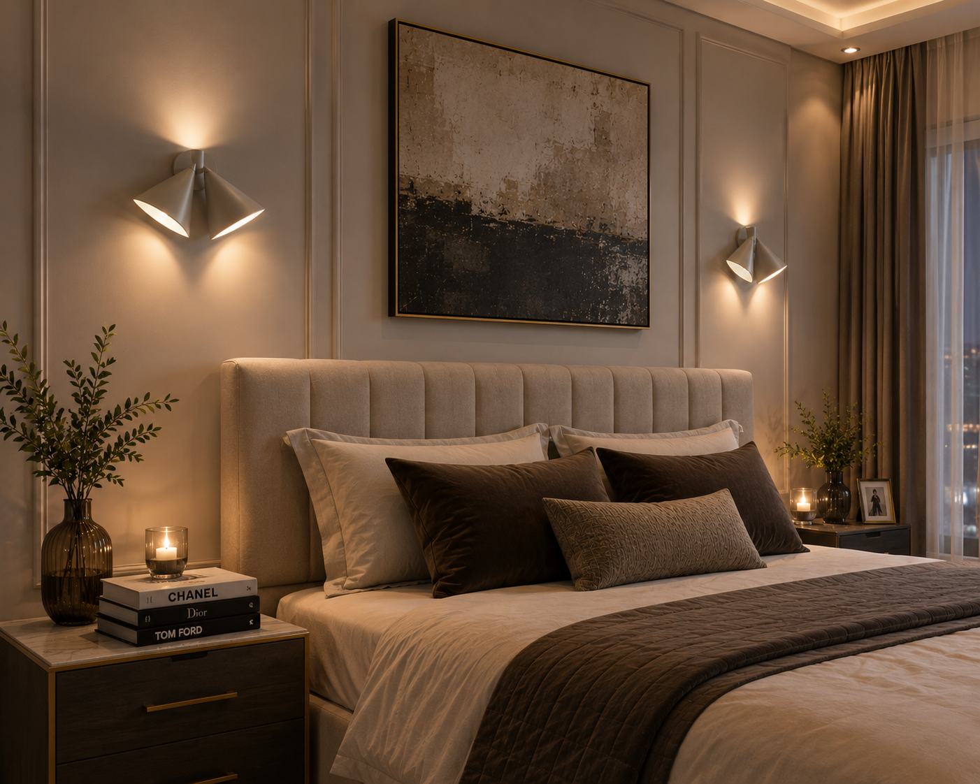 AM.PM Moke Double Cone Wall Light Grey | Adjustable Modern Designer Metal Wall Lamp
