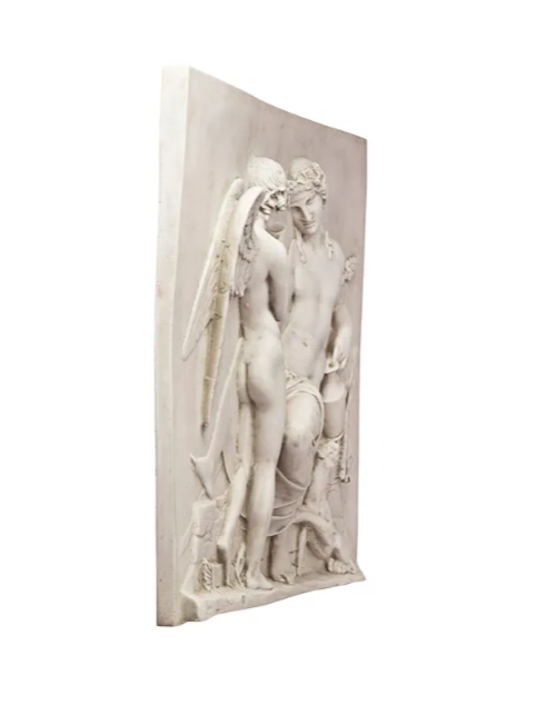 Design Toscano Eros & Dionysus High Relief Wall Frieze – Antique Stone 68.5cm