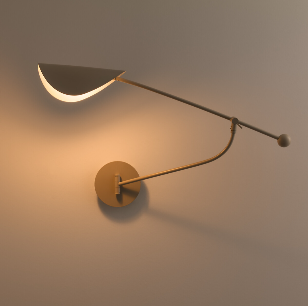 Wall Lamp – AM.PM Funambule 1-Arm Articulated Adjustable Grey Metal Modern Light