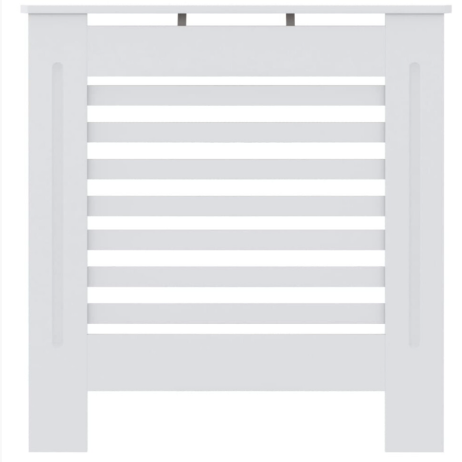 Radiator Cover White MDF vidaXL Heating Cabinet Heater Shelf Grill Furniture