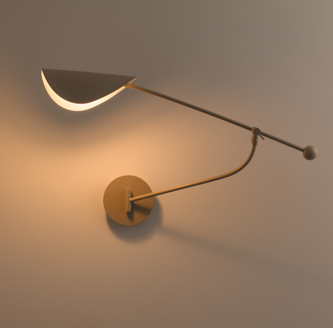 Wall Lamp – AM.PM Funambule 1-Arm Articulated Adjustable Grey Metal Modern Light