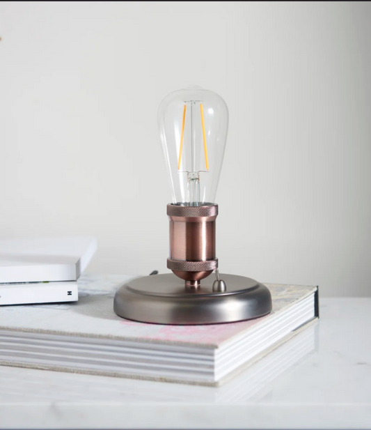 Jurupa Valley Metal Novelty Lamp – Industrial Style Table Light