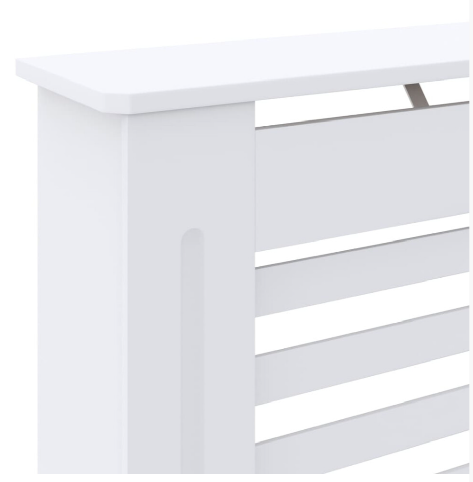 Radiator Cover White MDF vidaXL Heating Cabinet Heater Shelf Grill Furniture