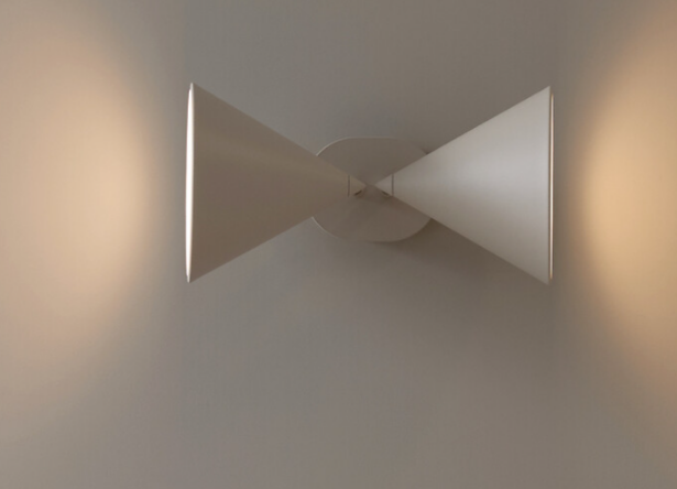 AM.PM Moke Double Cone Wall Light Grey | Adjustable Modern Designer Metal Wall Lamp