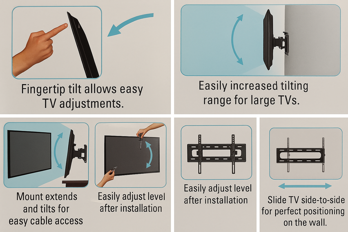TV Wall Mount – Sanus Simplicity SLT3 Tilting Bracket 37-90 Inch Heavy Duty 68kg