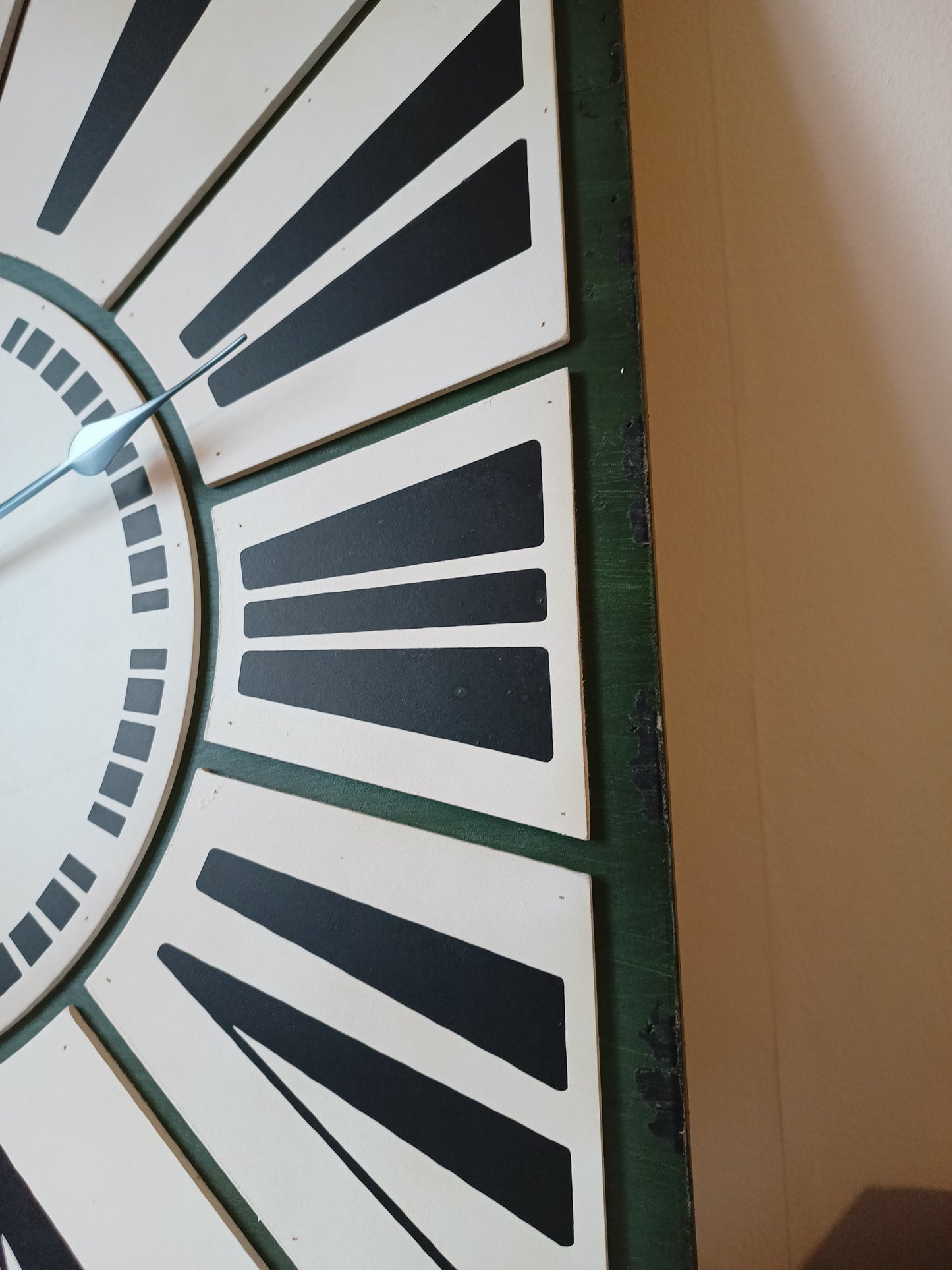 Williston Forge Cedar Wall Clock | Large 69cm Green Square Roman Numeral