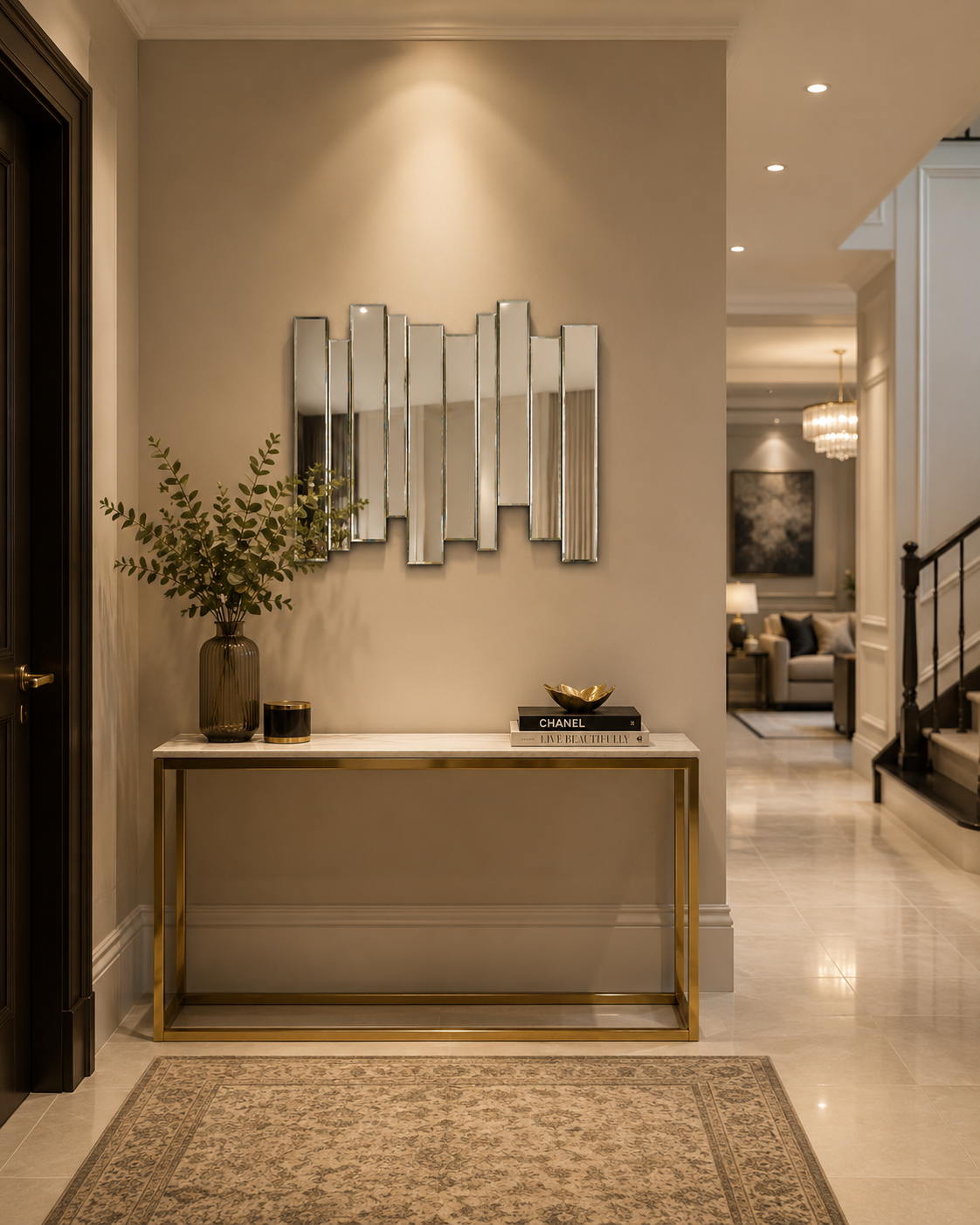 Gallery Montessa Mirror 70 x 80cm – Art Deco Bevelled Decorative Wall Mirror