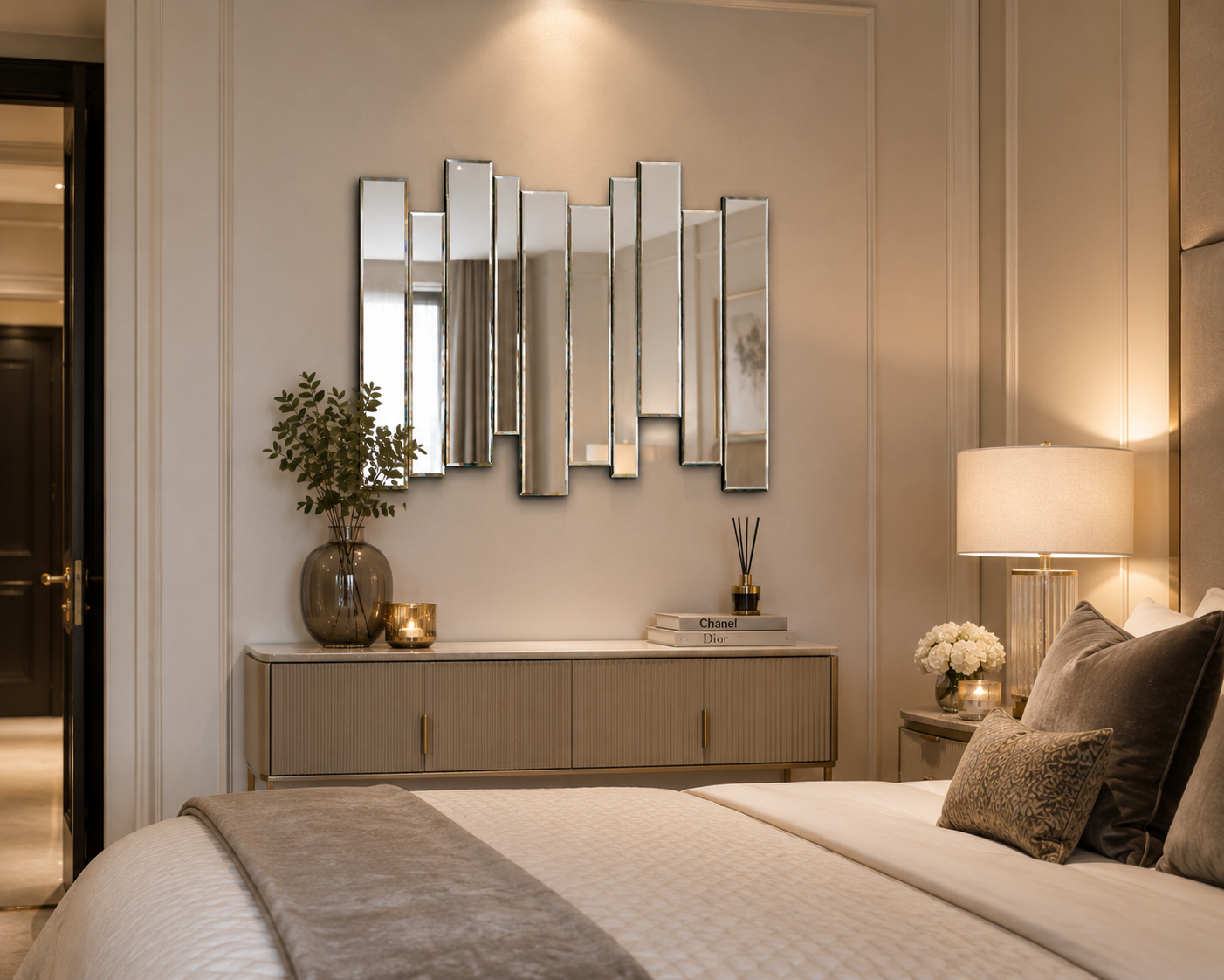 Gallery Montessa Mirror 70 x 80cm – Art Deco Bevelled Decorative Wall Mirror